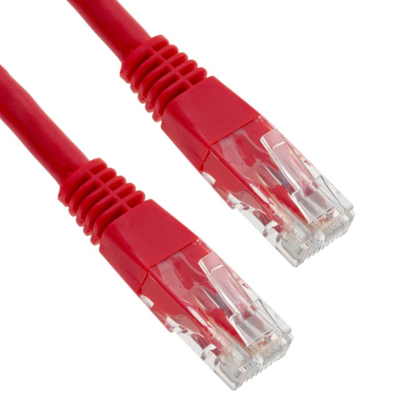 Cable de red ethernet Cat. 6 UTP de 5 m de color rojo - RJ00700 - 01
