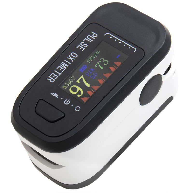 Oxímetro de dedo para la medición de saturación de oxígeno y ritmo cardíaco con pantalla TFT - KD03100 - 01