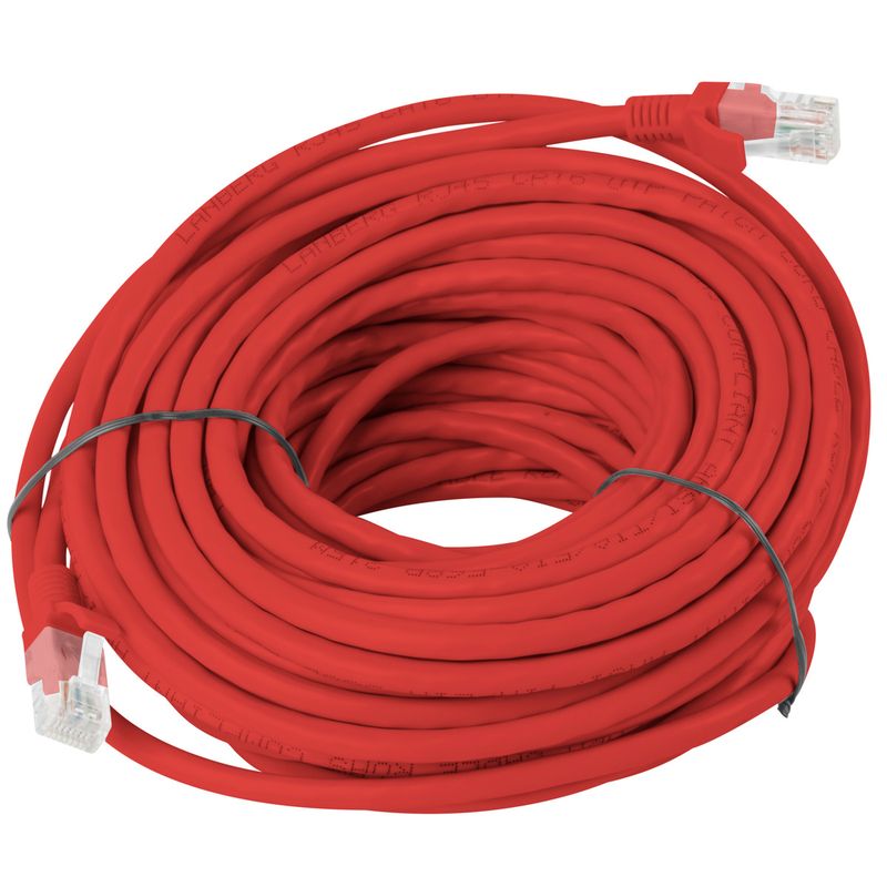 Cable de red ethernet Cat. 5e UTP de 15 m de color rojo PCU5-10CC-1500-R - RL20700 - 01