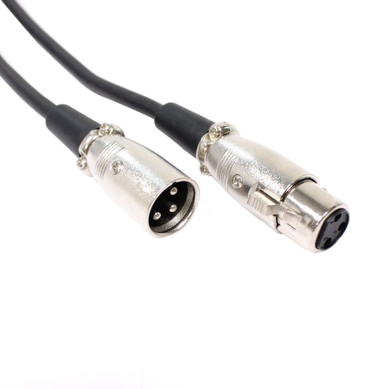 Cable de audio micrófono XLR 3-pin macho a hembra de 20m - AX00700 - 01