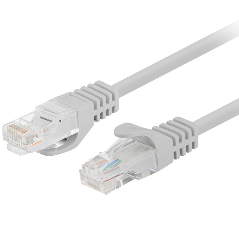 Cable de red ethernet Cat. 5e UTP de 0,25 m de color gris PCU5-10CC-0025-S - RL15100 - 01