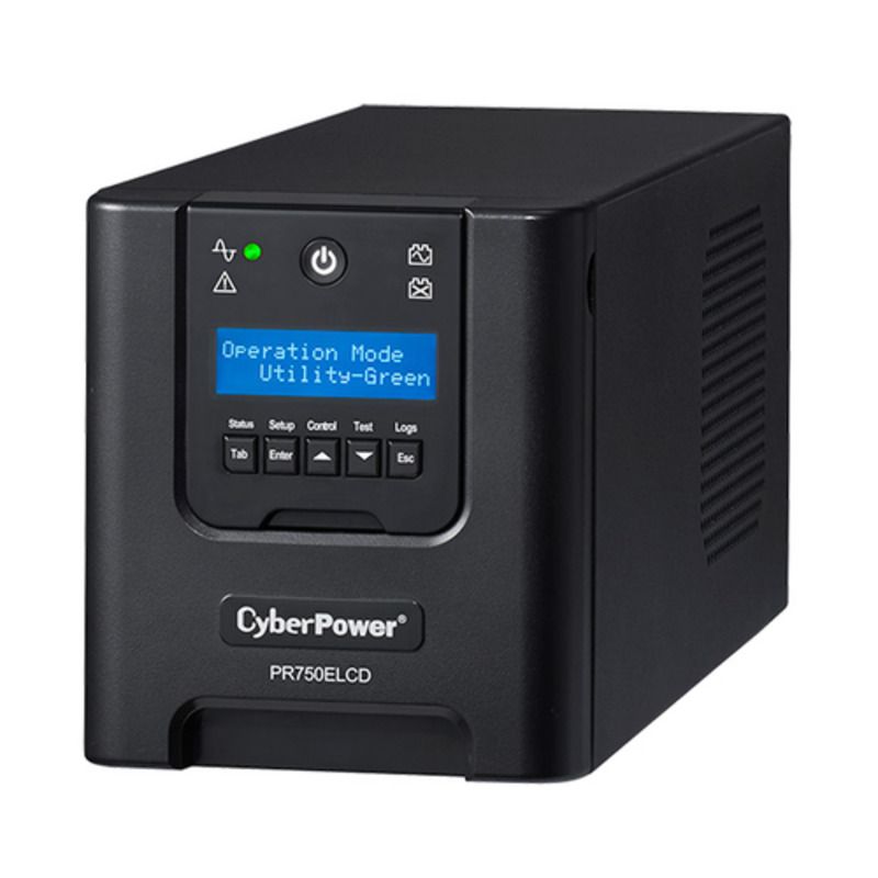 SAI CyberPower Smart App Professional Tower 750VA / 675W, sinusoidal, GreenPower - PR750ELCD - 01