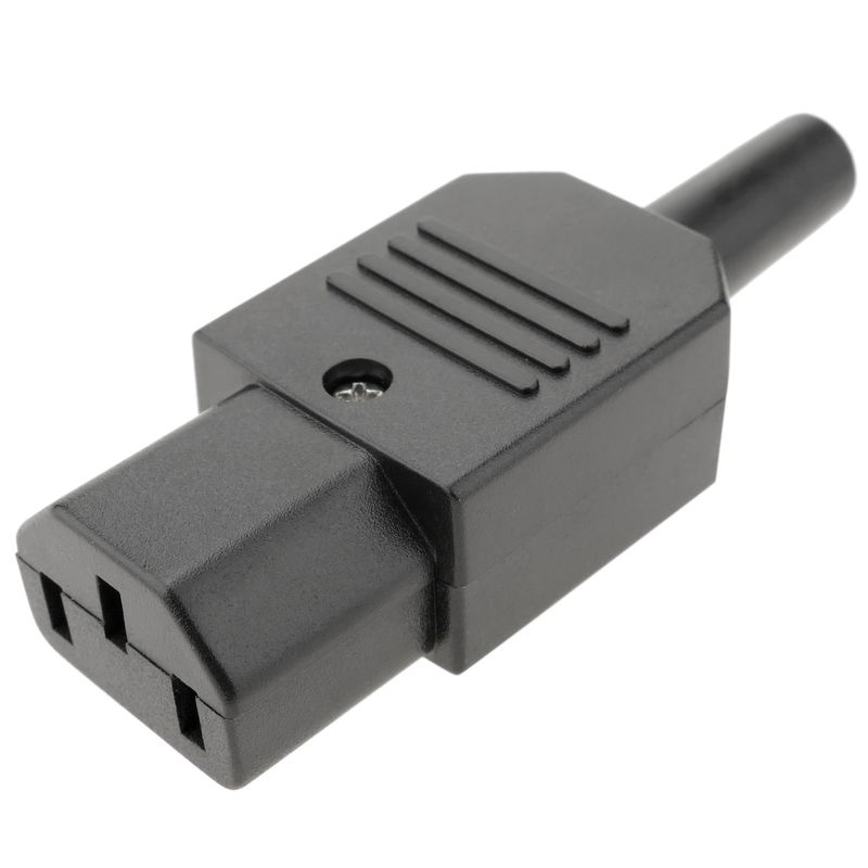 Clavija IEC-60320 C13. Enchufe hembra recto - CM03100 - 01