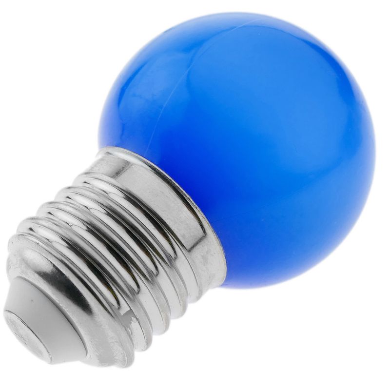 Bombilla LED G45 E27 230VAC 0,5W luz azul - NT09200 - 01