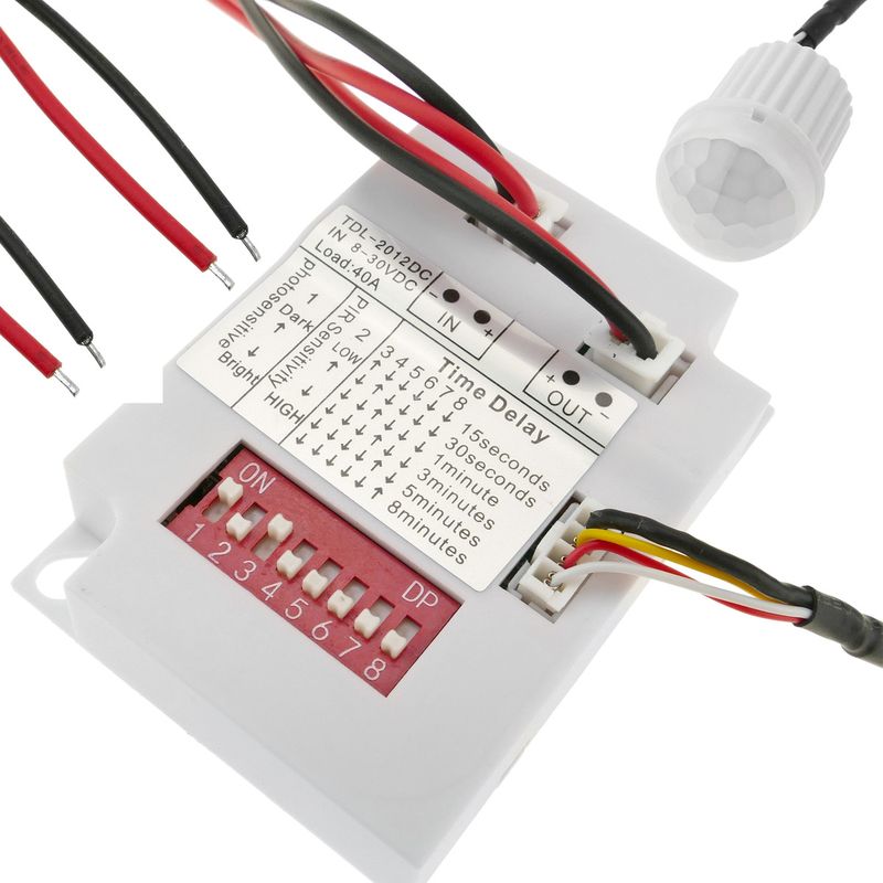 Detector de movimiento por infrarrojos de techo empotrable mini DC - NG08300 - 01