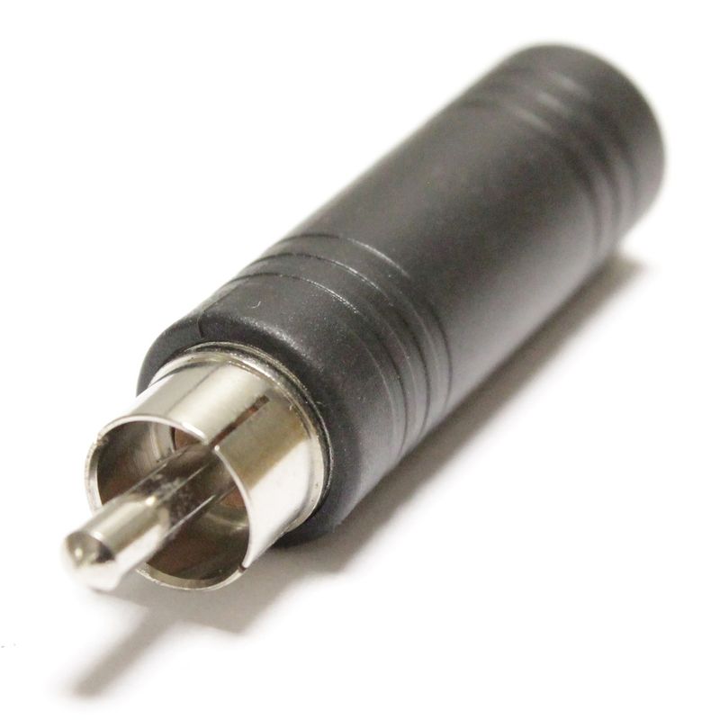 Adaptador audio estéreo TRS jack-6.3mm-hembra a 1xRCA-macho - AW00900 - 01