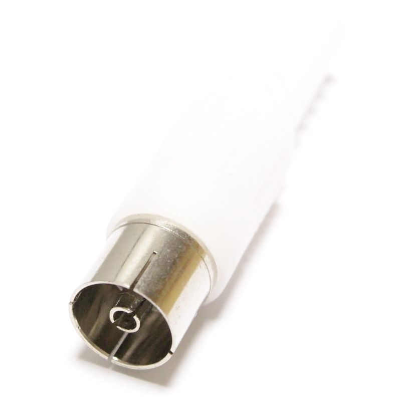 Conector coaxial TV-hembra blanco - TT02600 - 01