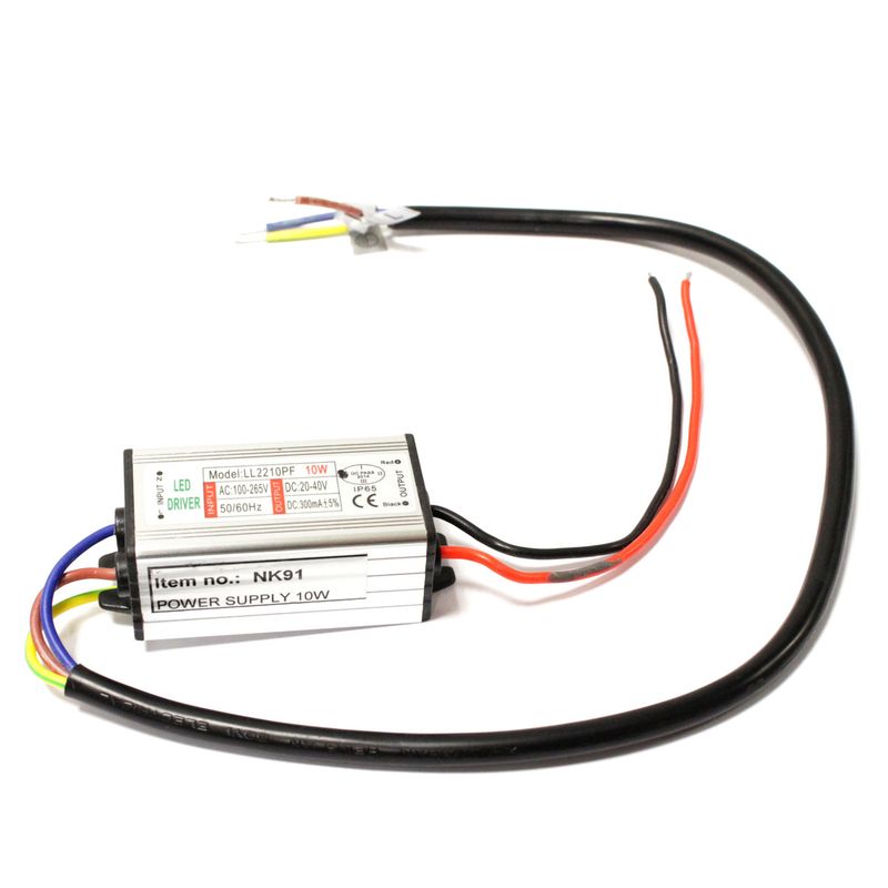 Fuente de alimentación 100-265VAC 10W 20-40VDC especial para LED COB en chasis de aluminio - NK09100 - 01