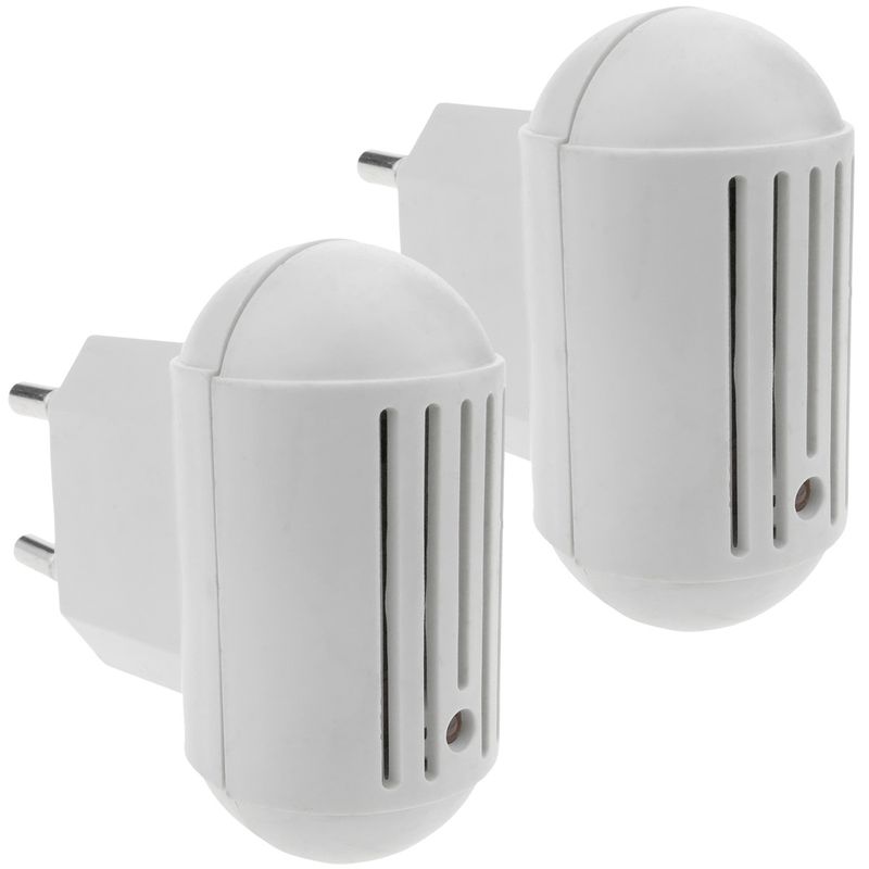 Ahuyentador universal de mosquitos tipo enchufe Kit de 2 unidades - AH01000 - 01
