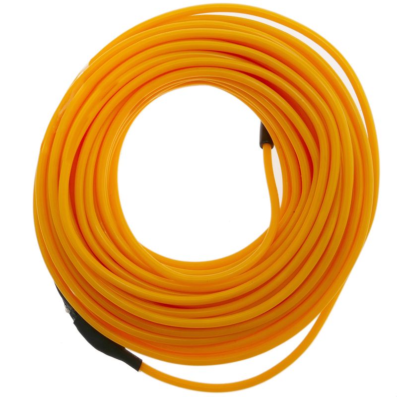 Cable electroluminiscente dorado de 2.3mm en bobina 5m con pilas - NW00900 - 01