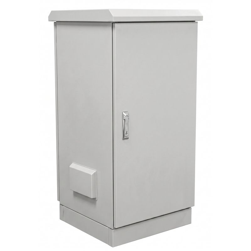 Armario rack 19" para exterior IP55 de 18U en acero inoxidable blanco SOHORack GO 600x600x910 mm - WX17500 - 01
