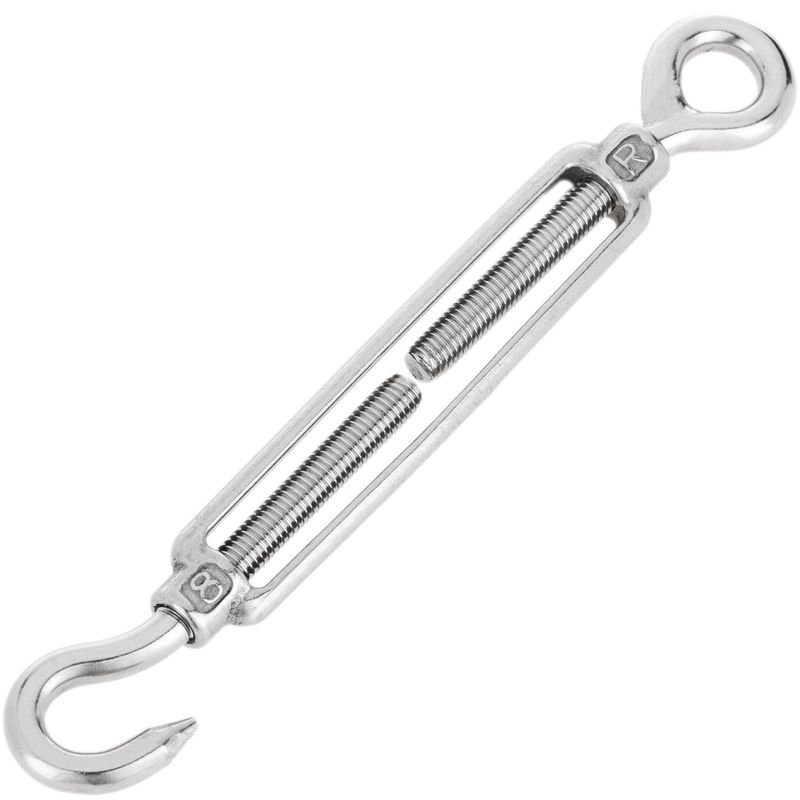 Tensor de cable de acero. Modelo anilla a gancho de rosca 8 mm - NY04400 - 01