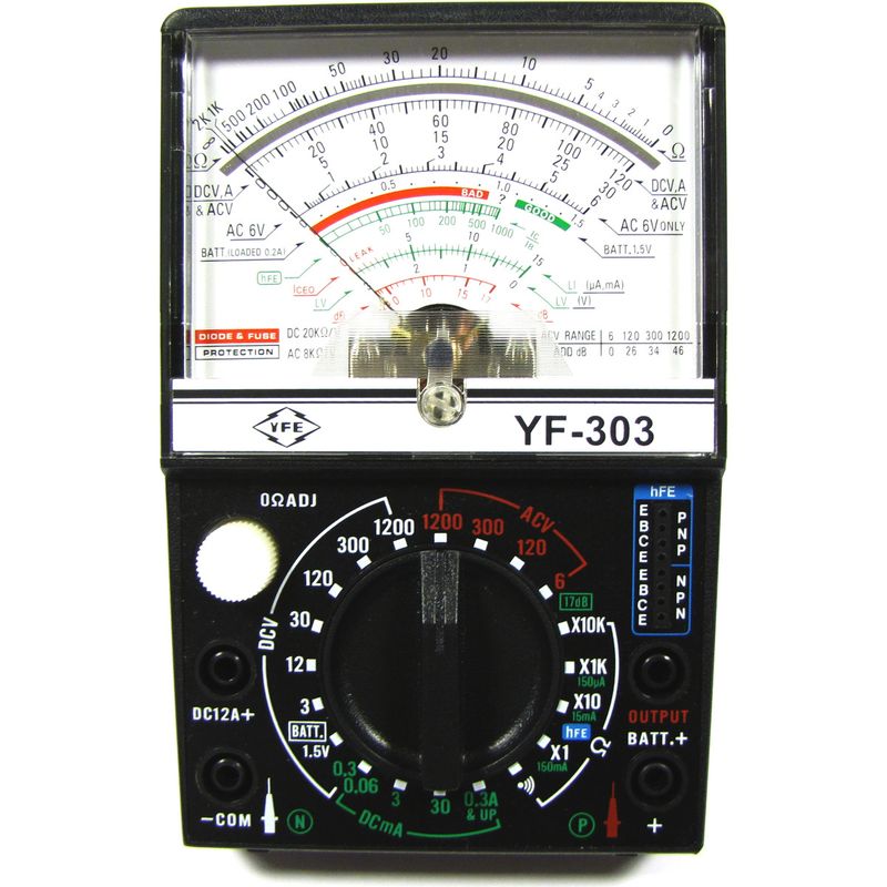 Multímetro analógico modelo YF-303 - TM01200 - 01