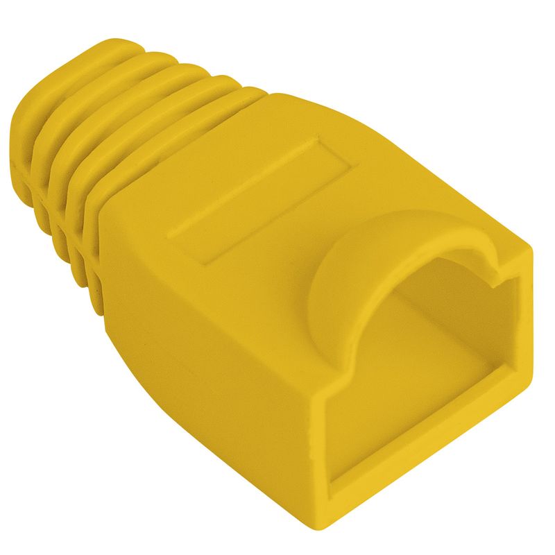 Cubierta de goma Lanberg para conector RJ45 de color amarillo Pack de 100uds - RP15400 - 01