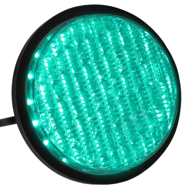 Luz LED para semáforo IP65 100mm de 220VAC verde - SM03800 - 01
