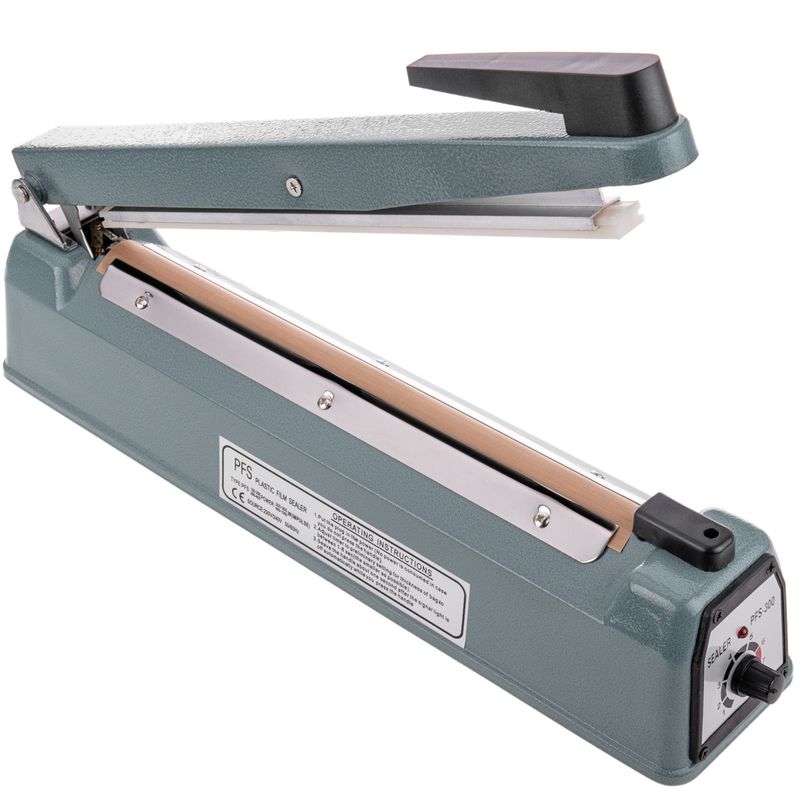Selladora térmica metálica de 30 cm para bolsas de plástico - OF00500 - 01