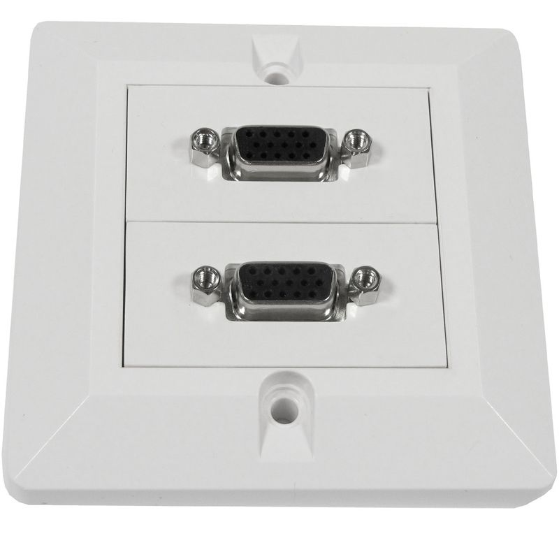 Caja pared canaleta 80x80 2 VGA tipo A - VZ09200 - 01