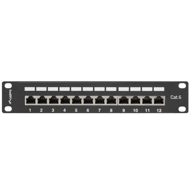 Patch panel 10" de 12 RJ45 Cat.6 FTP 1U Lanberg PPF6-9012-B - RD10600 - 01
