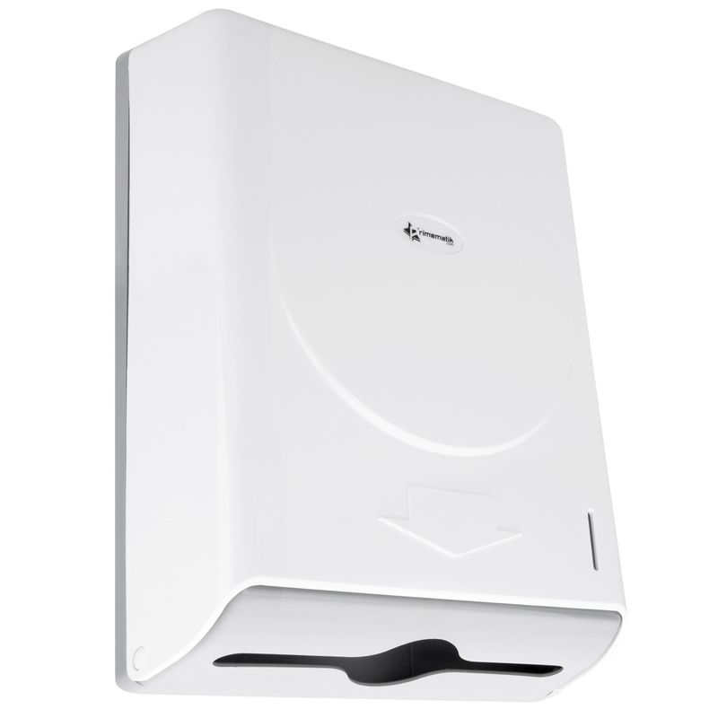 Dispensador de toallas de papel para baño en blanco 274x103x373mm - KS06300 - 01