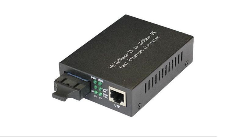 Conversor de fibra 10/100/1000Mbps RJ45 a SC MM 850nm multimodo 550m - CF 0101 - 01