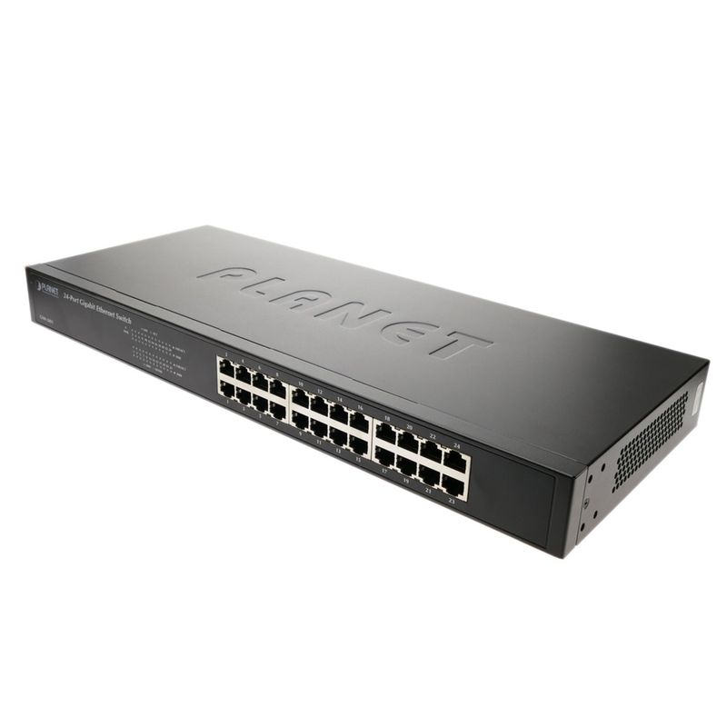 Rack 19" Giga Switch de 10/100/1000 Mbps de 24 UTP - RH07400 - 01