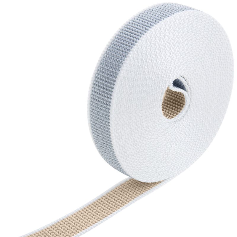 Cinta para persiana de nylon reversible gris y blanco y beige y blanco de 22mm x 6m - BS20500 - 01