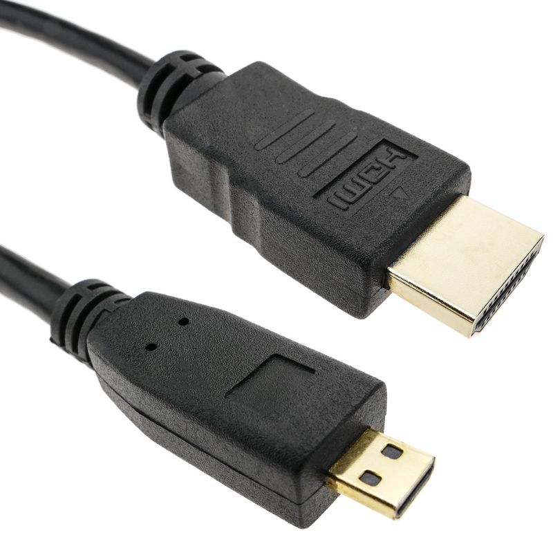 Cable HDMI tipo A 1.4 macho a HDMI tipo D macho de 1 m - HG06100 - 01