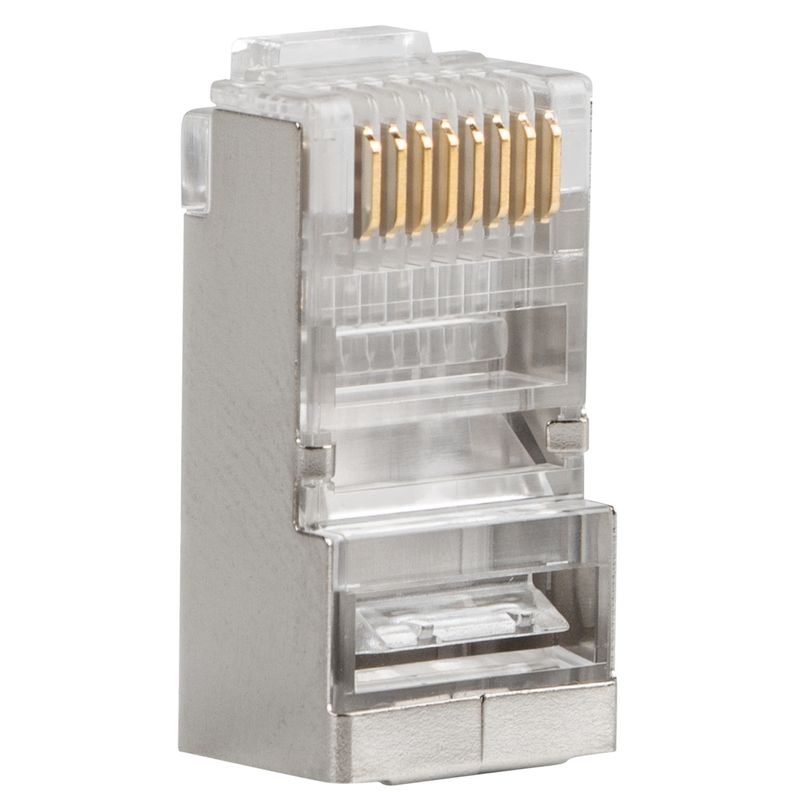 Conector RJ45 Cat.6 FTP 8P8C Pass Through - 100 unidades Lanberg PLS-6000EZ - RD14200 - 01