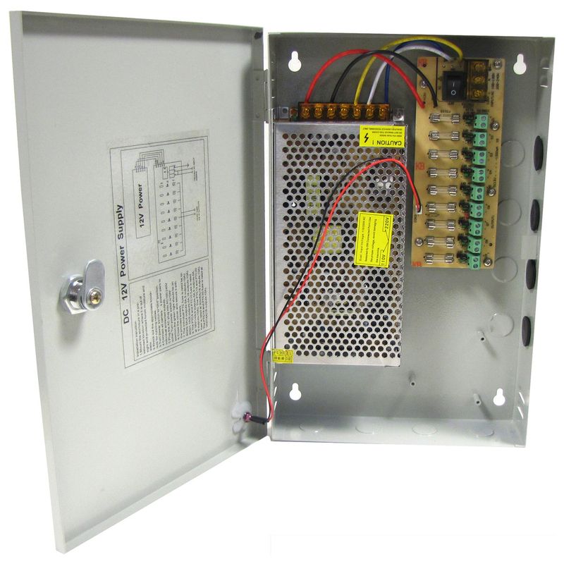 Fuente de alimentación centralizada de 9 puertos de 12VDC 15A - SJ07900 - 01