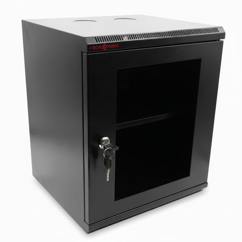 Armario rack mural 10" 6U 310x280x370mm con bandeja TENRack GO montado - TR08500 - 01