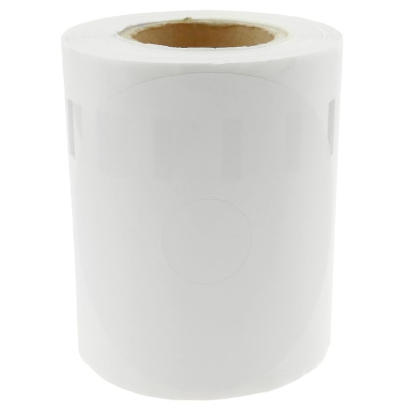 Rollo bobina de 160 etiquetas adhesivas compatibles con Dymo S0719250 y 14681 57mm DVD - KT05500 - 01