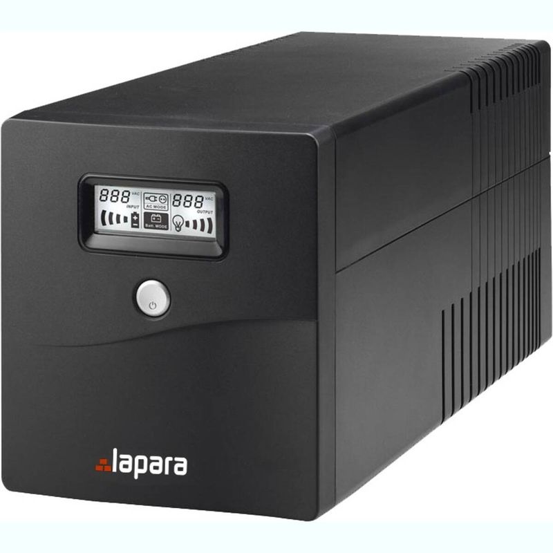 SAI Lapara 2000VA / 1200W, in-LINE, 2x Schuko, 2x IEC, USB, RJ11, LCD - LA-VST-2000-LCD - 01