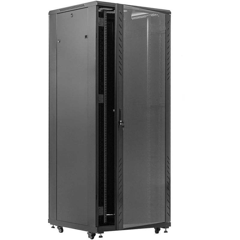 Armario rack 19" de pie 42U 800x800x2000mm negro MobiRack GO montado - WA05500 - 01