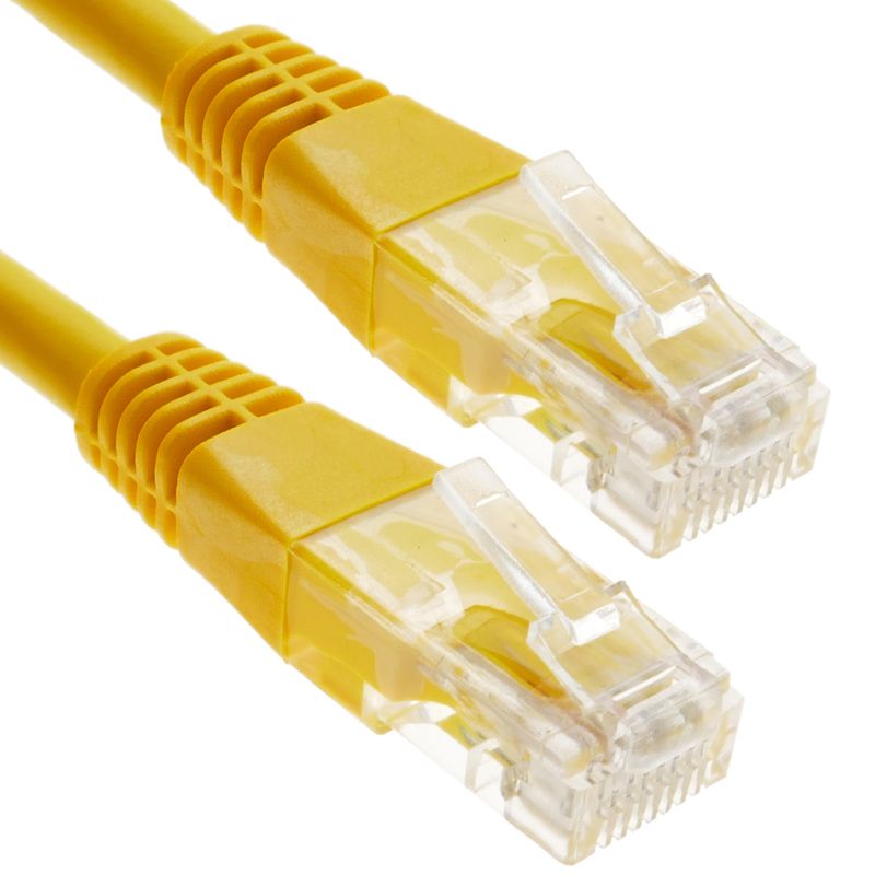 Cable de red ethernet Cat. 6 UTP de 5 m de color amarillo - RJ03700 - 01