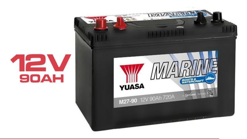 Batería Yuasa M27-90 Marine 12V 90Ah 720A - YBXM27R-090 - 01