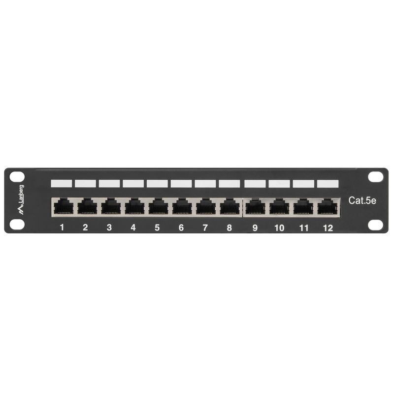 Patch panel 10" de 12 RJ45 Cat.5E FTP 1U Lanberg PPF5-9012-B - RD10200 - 01