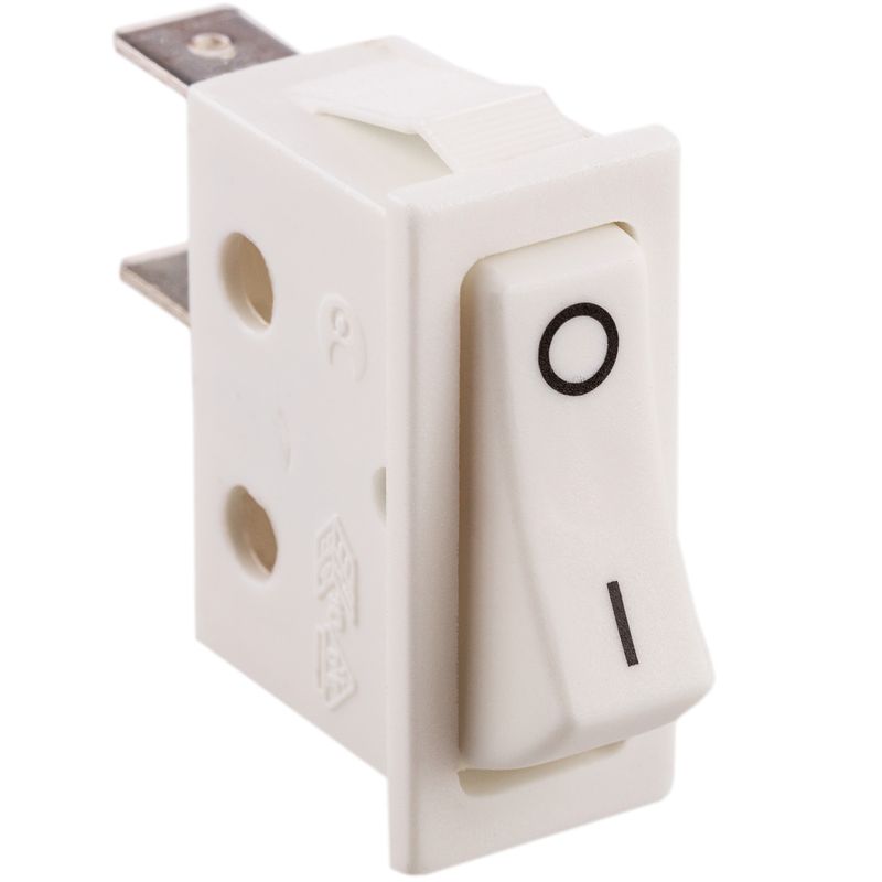 Interruptor basculante blanco SPST 2 pin - TG10500 - 01