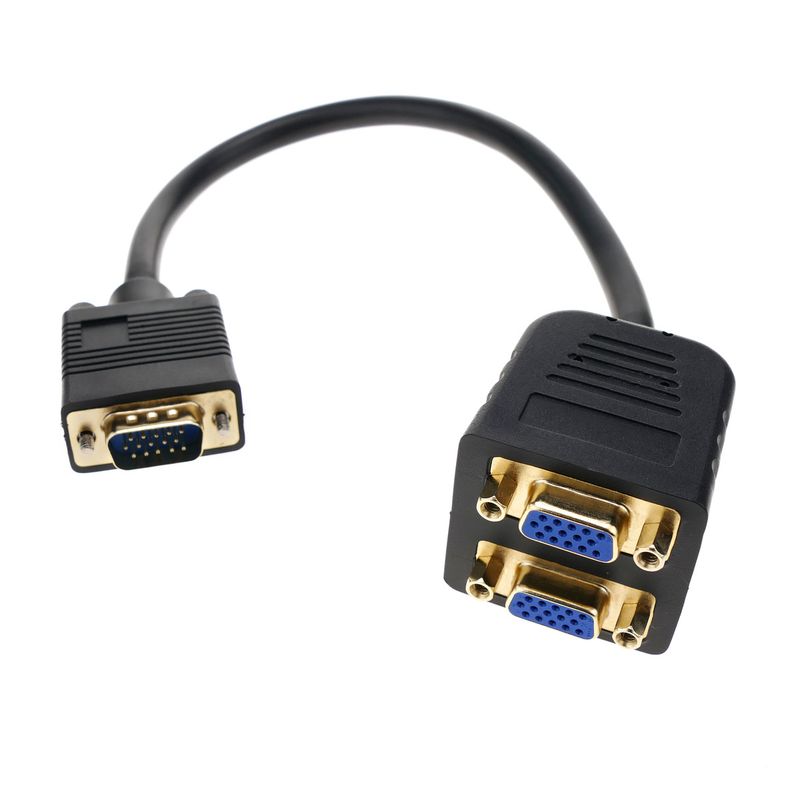 Cable duplicador pasivo de 1 VGA a 2 VGA - HD08100 - 01
