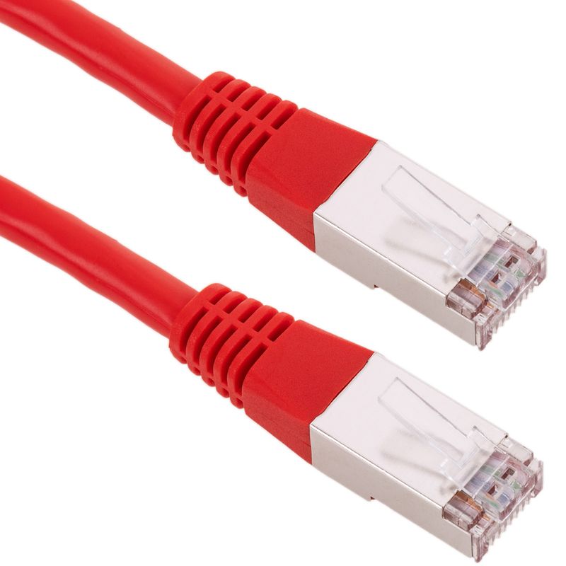 Cable de red ethernet Cat. 6 FTP de 0,25 m de color rojo - RU00100 - 01