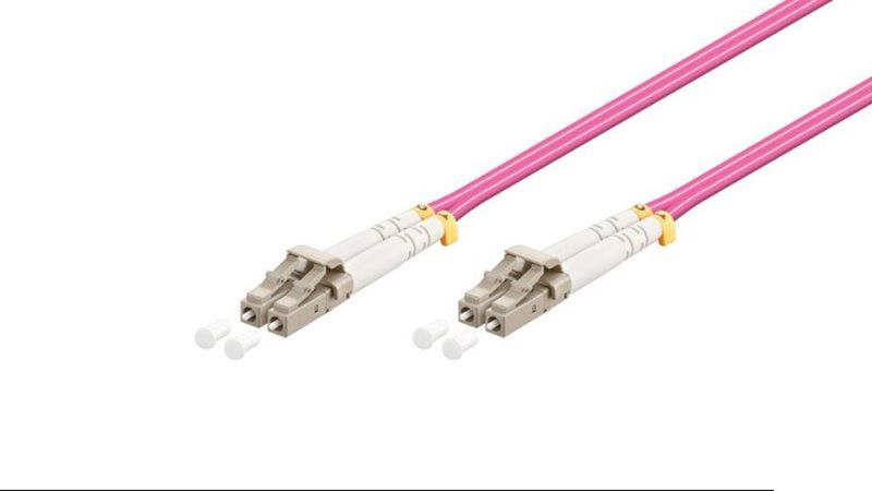 Cable Fibra Óptica OM4 DX 50/125 LC-LC UPC Violeta - RL 5450 - 01