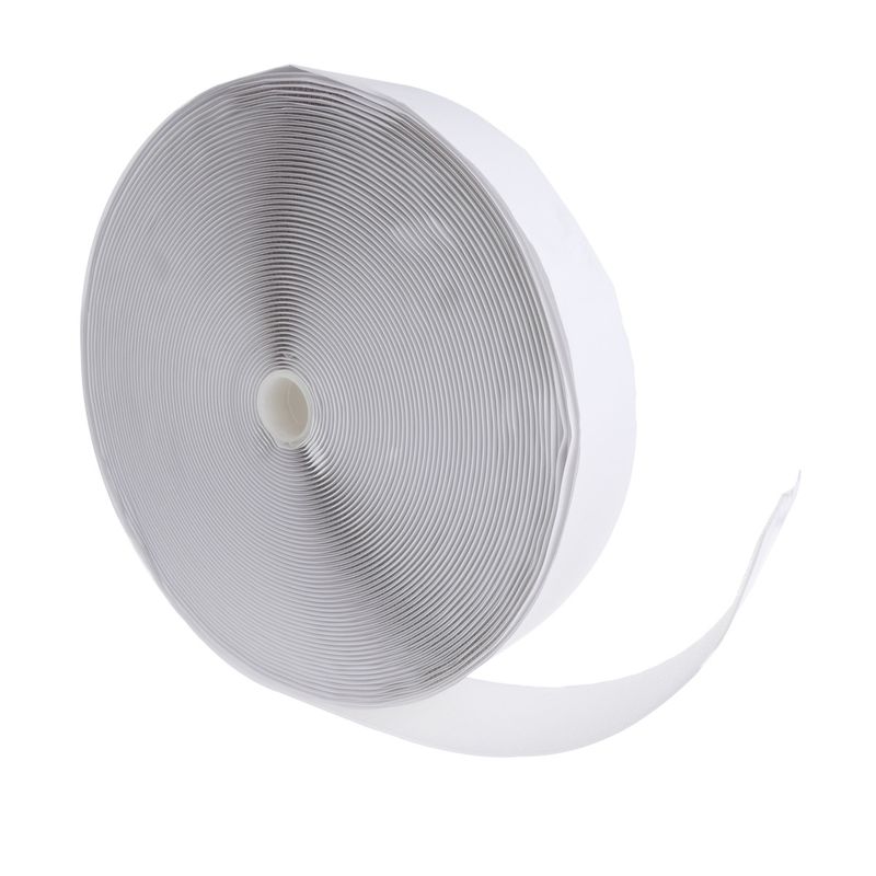 Bobina de cinta adherente adhesiva de 50mm x 25m de color blanco cara de garfío - VR07400 - 01