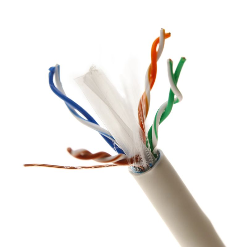 Bobina de cable de red ethernet Cat. 6 FTP de 305 m rígido de color gris - LM07200 - 01