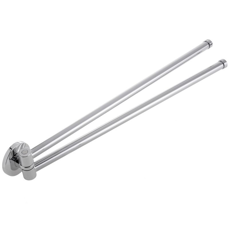 Toallero giratorio cromado doble barra modelo Renne - KS31100 - 01