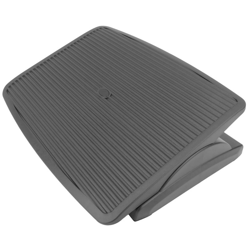 Reposapiés con plataforma ajustable de plástico negro 450 x 350 mm - AG00400 - 01