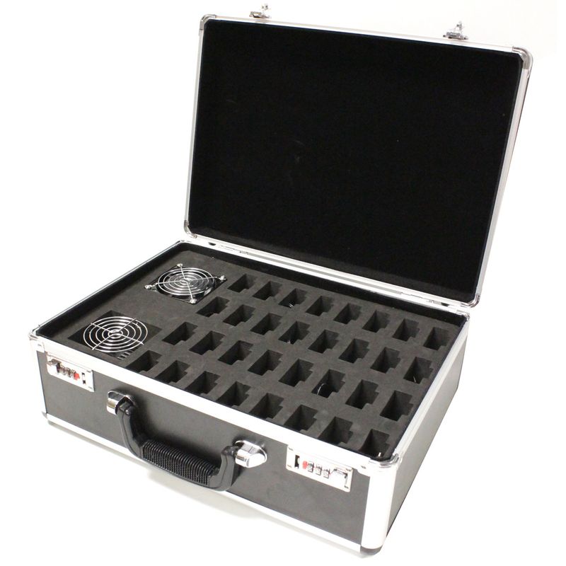 Cargador portátil para 32 audioguía inalámbrico tipo maleta - XU01200 - 01