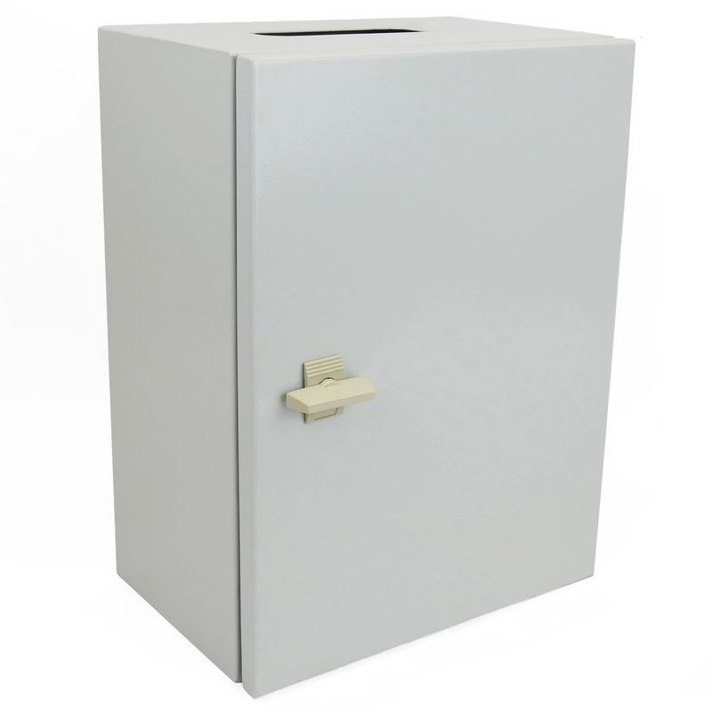 Caja de distribución eléctrica metálica con protección IP65 para fijación a pared 500x300x300mm - DF02200 - 01