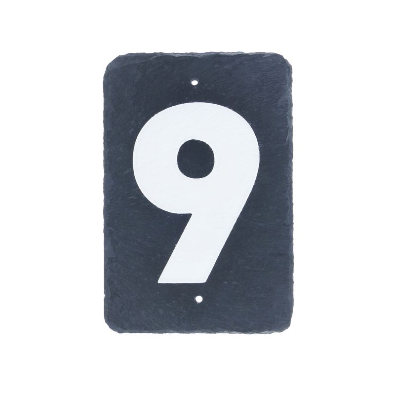 Número 9 en pizarra de 180x120mm para rotulación - NZ04900 - 01