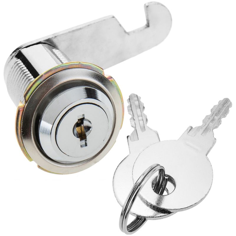 Cerradura de leva de 37mm x M18 con llave plana - KY01500 - 01