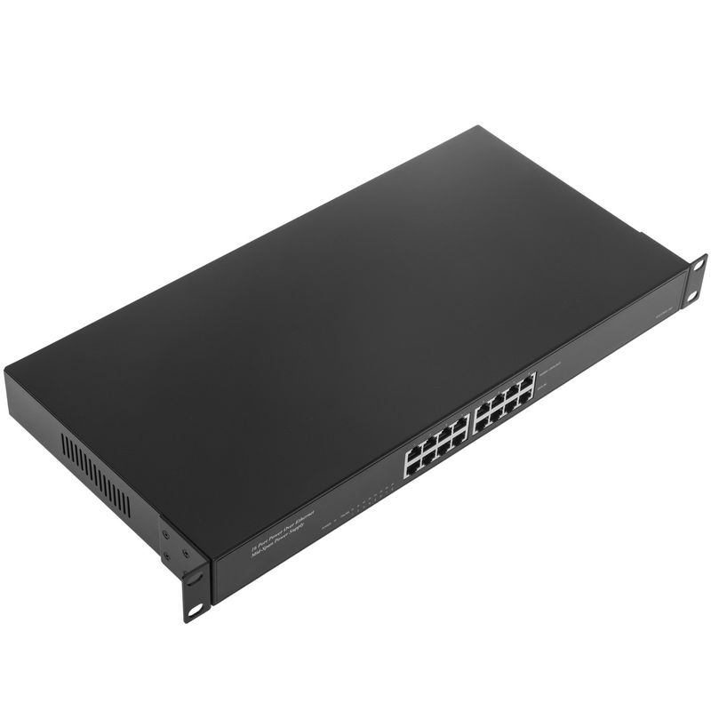 PoE Injector Hub IEEE802.3af 10/100/1000 Mbps 8-Port Rack 19 - RA06600 - 01