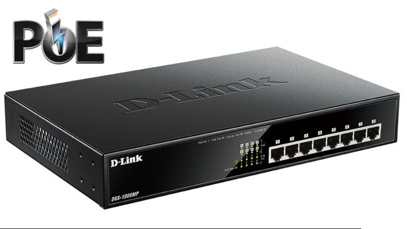 Switch D-Link 8p. Gigabit Max PoE - DGS-1008MP - 01